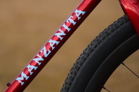 Whippet color scheme is ruby red with baby blue graphics