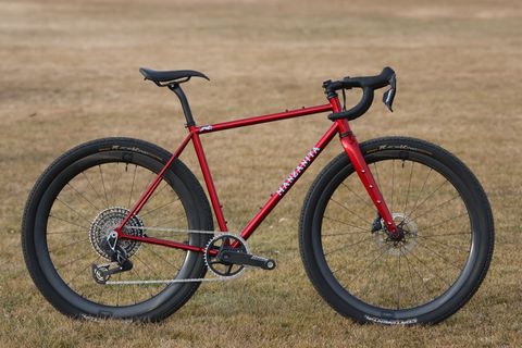 Side profile of the Whippet gravel bike